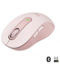 Мишка Logitech - Signature M650, оптична, безжична, розова - 1t