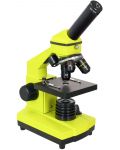 Микроскоп Levenhuk - Rainbow 2L PLUS, 64–640x, Lime - 2t