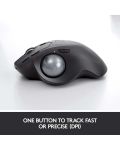 Мишка Logitech - MX Ergo, оптична, безжична, сива - 4t