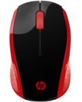 Мишка HP - 200 Emprs, оптична, безжична, червена/черна - 1t