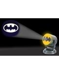 Мини прожектираща лампа Fizz Creations DC Comics: Batman - Bat Signal, 12 cm + UK към EU преходник - 3t