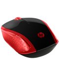 Мишка HP - 200 Emprs, оптична, безжична, червена/черна - 2t
