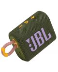 Портативна колонка JBL - Go 3, зелена - 1t