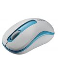 Мишка RAPOO - M10 Plus, оптична, безжична, бяла/синя - 4t