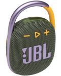 Портативна колонка JBL - CLIP 4, зелена/жълта - 2t