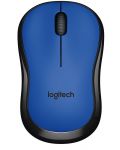 Мишка Logitech - M220 Silent, оптична, безжична, синя - 1t