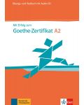 Mit Erfolg zum Goethe-Zertifikat A2 Ubungs- und Testbuch + Audio-CD / Немски език - ниво А2: Сборник с тестове и упражнения + Audio-CD - 1t