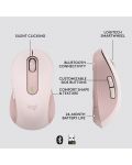 Мишка Logitech - Signature M650 L, оптична, безжична, розова - 8t