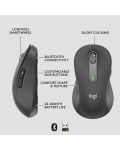 Мишка Logitech - Signature M650 L Left, оптична, безжична, черна - 8t