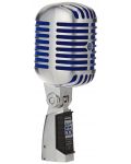 Микрофон Shure - Super 55 Deluxe, сребрист/син - 5t