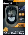 Мишка A4tech - G3-280N, оптична, безжична, сива - 3t