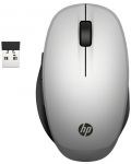 Мишка HP - 300 Dual Mode, оптична, безжична, черна/сребриста - 1t