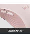 Мишка Logitech - Signature M650 L, оптична, безжична, розова - 9t