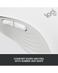 Мишка Logitech - Signature M650 L, оптична, безжична, бяла - 9t