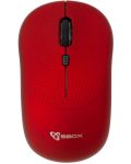 Мишка SBOX - WM-106R, оптична, безжична, червена - 1t