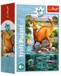 Мини пъзел Trefl от 54 части - Страхотни динозаври, асортимент - 4t