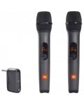 Микрофони JBL - Wireless Microphone Set, безжични, черни - 1t