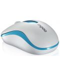 Мишка RAPOO - M10 Plus, оптична, безжична, бяла/синя - 2t
