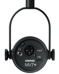 Микрофон Shure - MV7+, черен - 4t