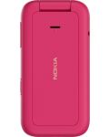 Мобилен телефон Nokia - 2660 Flip, 2.8'', 48MB/128MB, розов - 3t