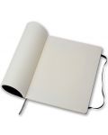 Тефтер с меки корици Moleskine Classic Notebook XL – Черен, линирани листа - 2t
