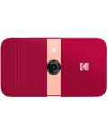 Моментален фотоапарат Kodak - Smile Camera, червен - 1t