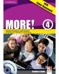 MORE! 4: Английски език - ниво В1 + CD-ROM + Cyber Homework - 1t