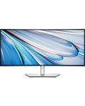 Монитор Dell - UltraSharp U3425WE, 34'', WQHD, IPS, Anti-Glare, USB hub, Curved, сребрист - 1t