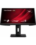 Монитор ViewSonic - VG2440, 23.6'', FHD, VA, USB Hub, черен - 2t