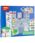 Творчески комплект Apli - Моят малък замък, сглоби и оцвети  - 1t