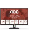 Монитор AOC - 24E3UM, 23.8'', FHD, VA, USB Hub, черен - 1t