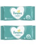 Мокри кърпички Pampers Sensitive - 2 х 52 броя - 1t