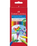 Моливи Faber-Castell - Triangular, 12 цвята - 1t