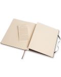 Тефтер с твърди корици Moleskine Classic Notebook XL – Черен, бели листа - 3t