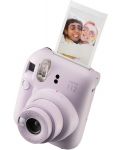 Моментален фотоапарат Fujifilm - instax mini 12, Lilac Purple - 4t