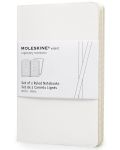 Комплект джобни тефтери Moleskine Volant Notebook – Бял, линирани листа - 1t