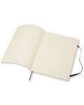Тефтер с меки корици Moleskine Classic Notebook XL – Черен, бели листа - 3t