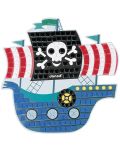 Творчески комплект Janod - Островът на пиратите, мозайка - 2t