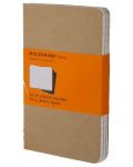 Комплект джобни тефтери Moleskine Cahier Journals – Бежов, 3 броя - 1t