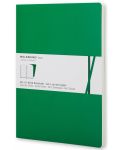 Комплект джобни тефтери Moleskine Volant Notebook – Зелен, линирани листа - 1t