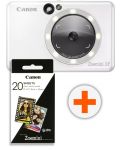 Моментален фотоапарат Canon - Zoemini S2, 8MPx, Pearl White - 1t
