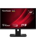 Монитор ViewSonic - VG2448A-2, 23.8'', FHD, IPS, USB Hub, черен - 1t