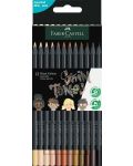 Моливи Faber-Castell Black Edition - 12 цвята, телесни нюанси - 1t