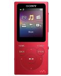 MP4 плейър Sony - NW-E394 Walkman, червен - 4t