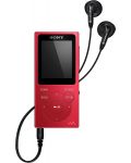 MP4 плейър Sony - NW-E394 Walkman, червен - 1t