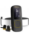 MP3 плейър Energy Sistem - BT Sport, 16GB, сив/жълт - 1t