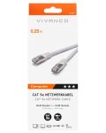 Мрежови кабел Vivanco - 45329, RJ45/RJ45, 0.25m, бял - 2t