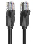Мрежов кабел Vention - IBEBF, RJ45/RJ45, 1m, черен - 1t