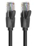 Мрежов кабел Vention - IBEBD, RJ45/RJ45, 0.5m, черен - 1t