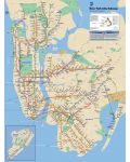 Двустранен мини пъзел New York Puzzle от 100 части - Карта на метрото, Ню Йорк - 2t